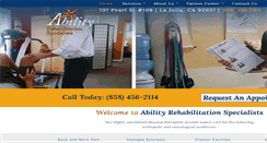 Desktop Screenshot of abilityrehabsd.com